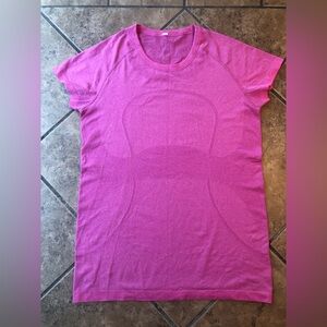 💕Lululemon Swift-Tech Passion Pink Short sleeve Gym/Workout top🩷
